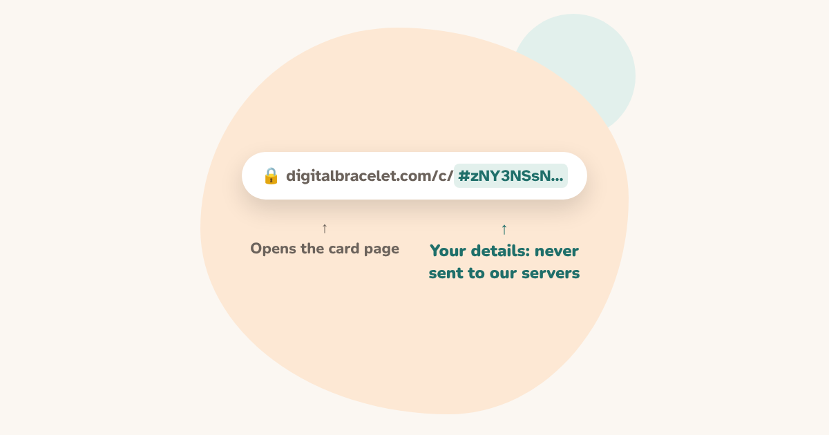 A web link with the part after the # highlighted, showing that the information stays inside the link